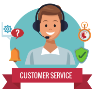 Customer service logo